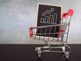 Shopping trolley and economics chart